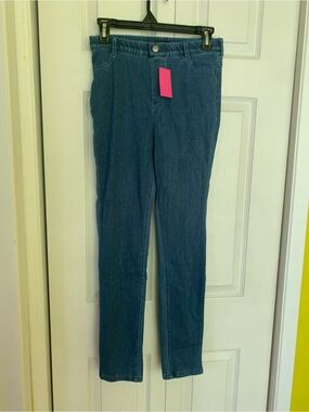 Classic High-Waist Skinny Jeans - Dark Blue